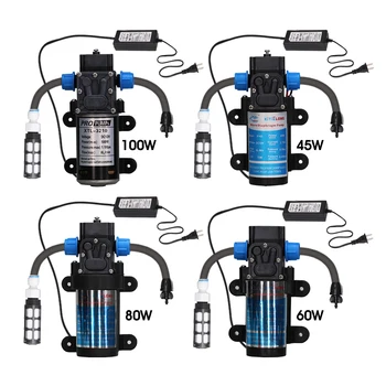 45W 60W 80W 100W Self-priming Pump with 110-240V Power Supply Filter Hose Kit Water Pressure Diaphragm Pump for Cooling Cooling System 1