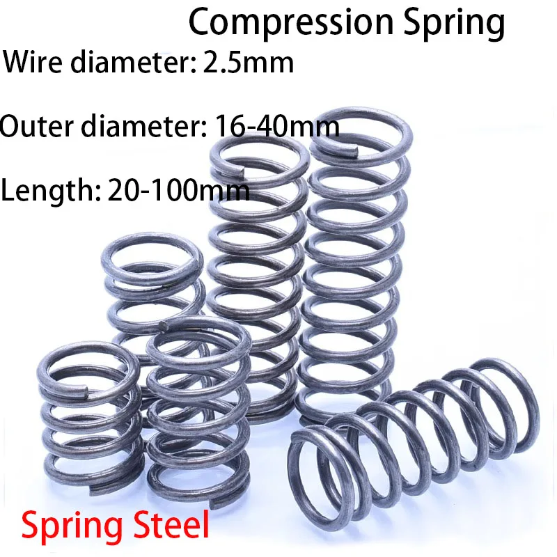 압력판 스프링 와이어 직경 2.5mm 외경 30-36mm - 기계적 용도를 위한 릴리..