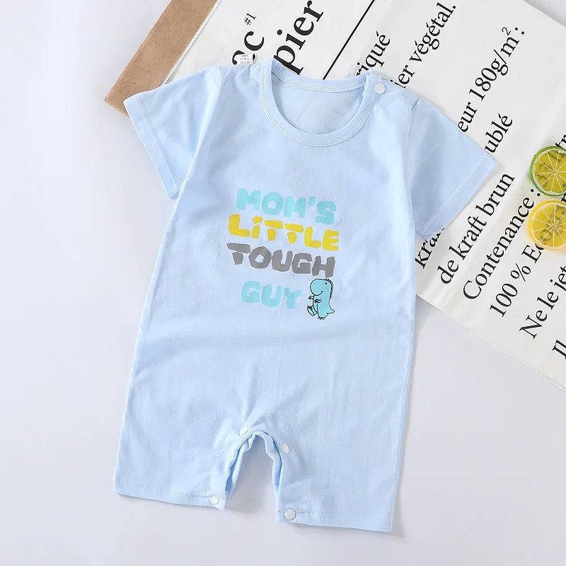 Newborn Baby Boys Girls Cartoon Cotton Kids Rompers Summer Children Infant Body Short Sleeve Girl Jumpsuit Printed Baby Clothes cheap baby bodysuits	 Baby Rompers