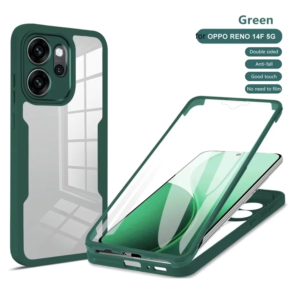 Enhanced 360° Anti-Drop Dual-Layer Full Body Protective Phone Case with Screen Protector Film