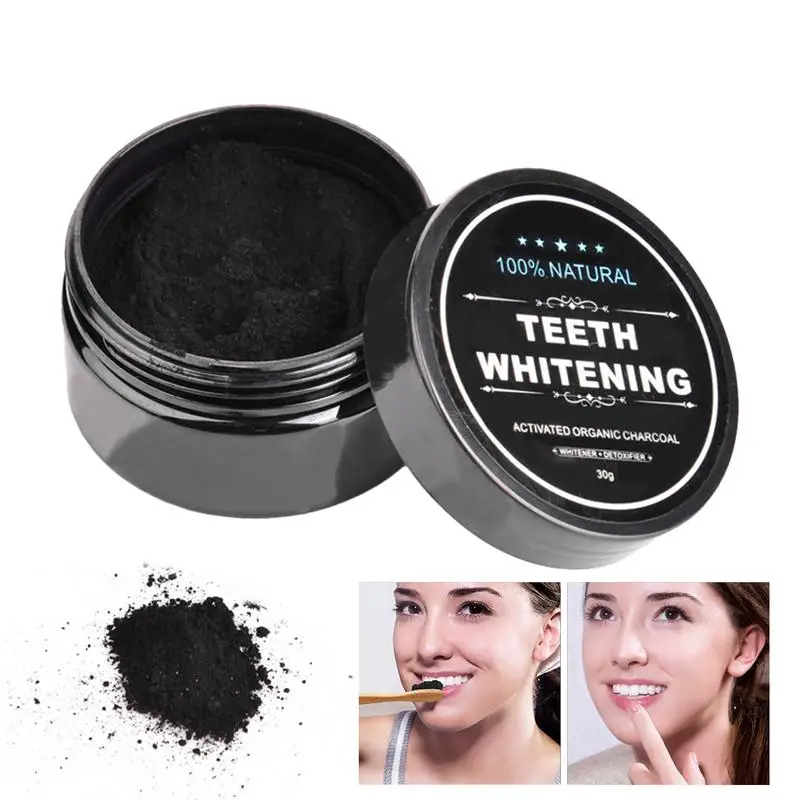 

Teeth Whitening Powder 30g Natural Coconut Powder Teeth Whitener Brightening Tooth Cleaner Stain Removal Oral Care Toothpaste