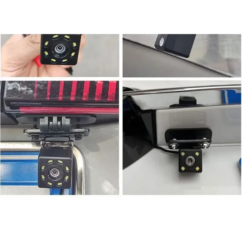Staffa per telecamera di backup per auto Supporto per specchio da cruscotto per telecamere posteriori Supporto DVR - Image 5