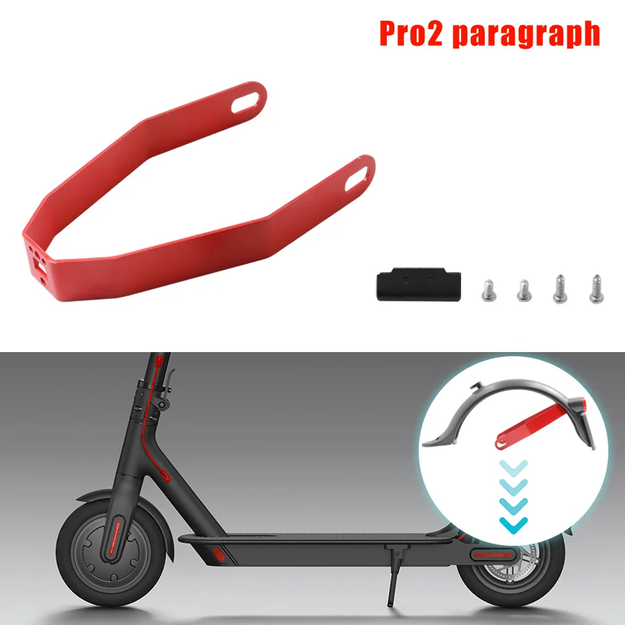 Enhanced Rear Fender Mud Guard Support and Wheel Holder Bracket for 10-Inch Tire Electric Scooters