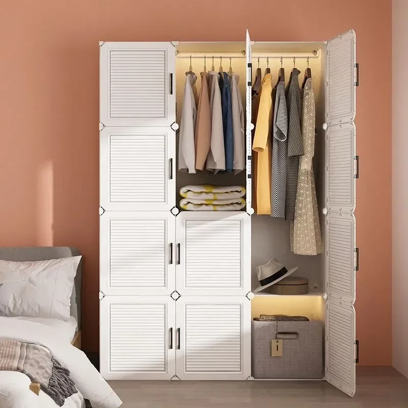 Dustproof Wardrobe Household Bedroom Multipurpose Storage Rack Simple  Assembly Storage Cabinet Rental Room Multi-layer Wardrobe - AliExpress