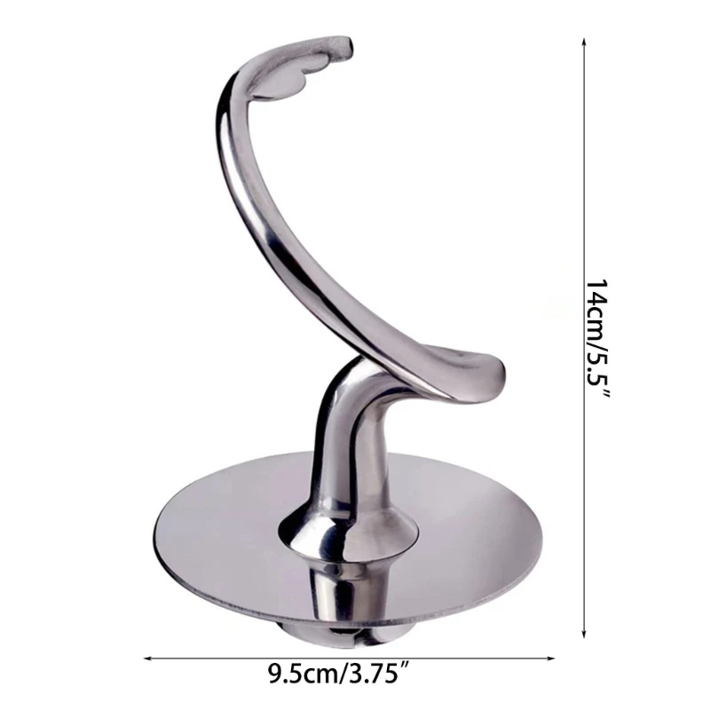 D0AB Flour Mixer Mixing Head Mixer Dough Hook Stand Replacement Stainless Steel Material for KSM90 KSM103 KSM110