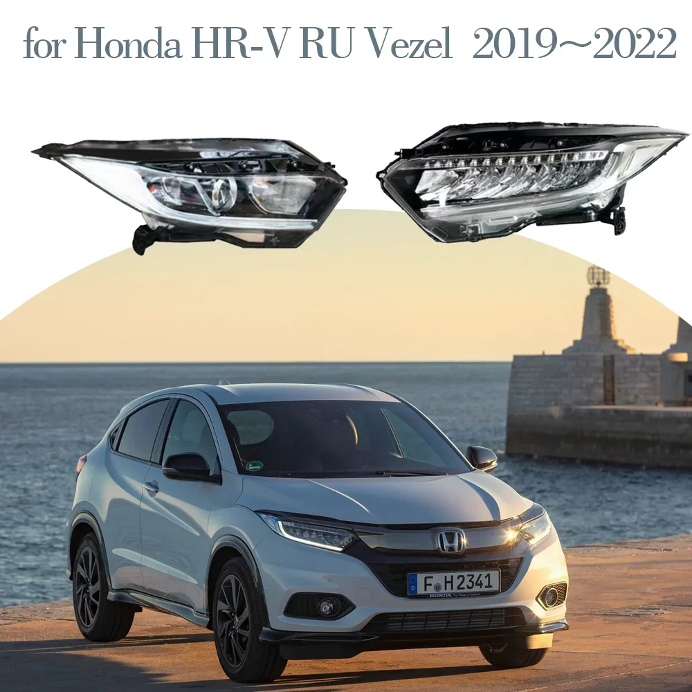 

Car Headlights Assembly for Honda HR-V HRV RU Vezel 2019~2022 2020 EU Fog Side Lights Map Corner Halogen Lamps LED Accessories