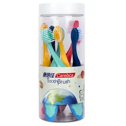 Children's Soft Bristle Toothbrush Set - Bucket Pack of 8 (1 Barrel)