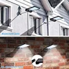Solar street wall light garden garage Lamp LED lights 48leds motion PIR sensor DIM lights Aluminum with pole remote 4