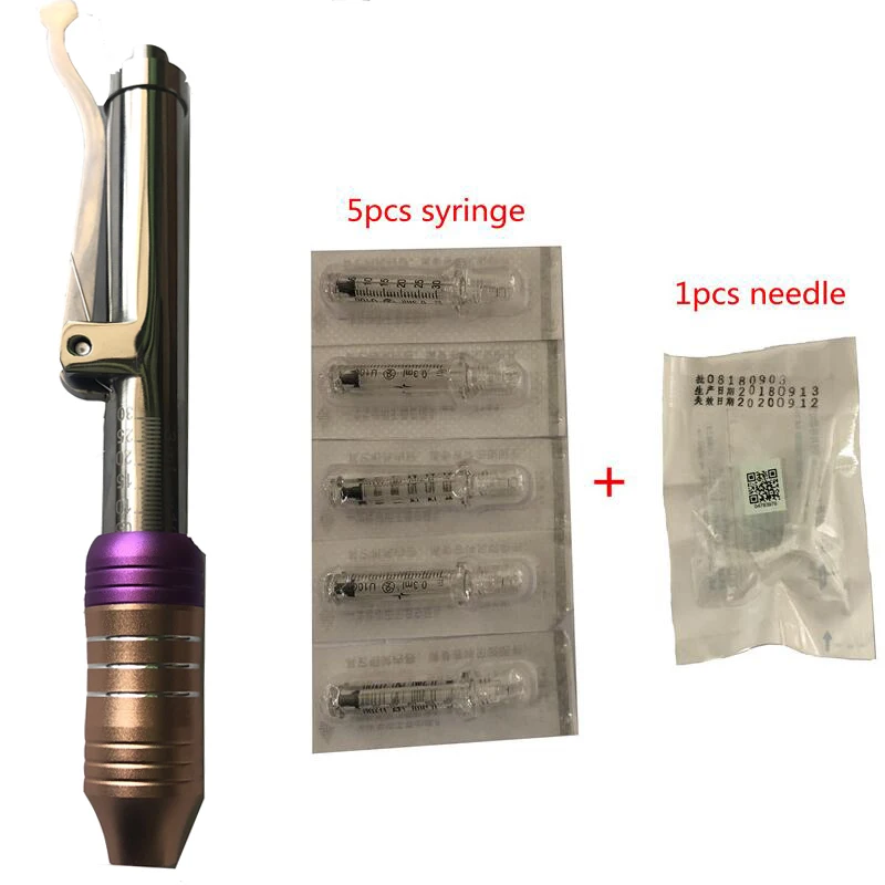 

High quality Hyaluronic Injection Pen Massage Atomizer Pen Kit High Pressure Acid Micro Guns Anti Wrinkle Water Syringe Needle