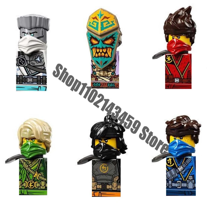 Anime Ninja Figures Season 14 Dolls Lloyd Kai Jay Zane Cole Bricks Mini Action Toy Figures Building Blocks Assembly Toys Gift anime ninja figures season 14 dolls lloyd kai jay zane cole bricks mini action toy figures building blocks assembly toys gift