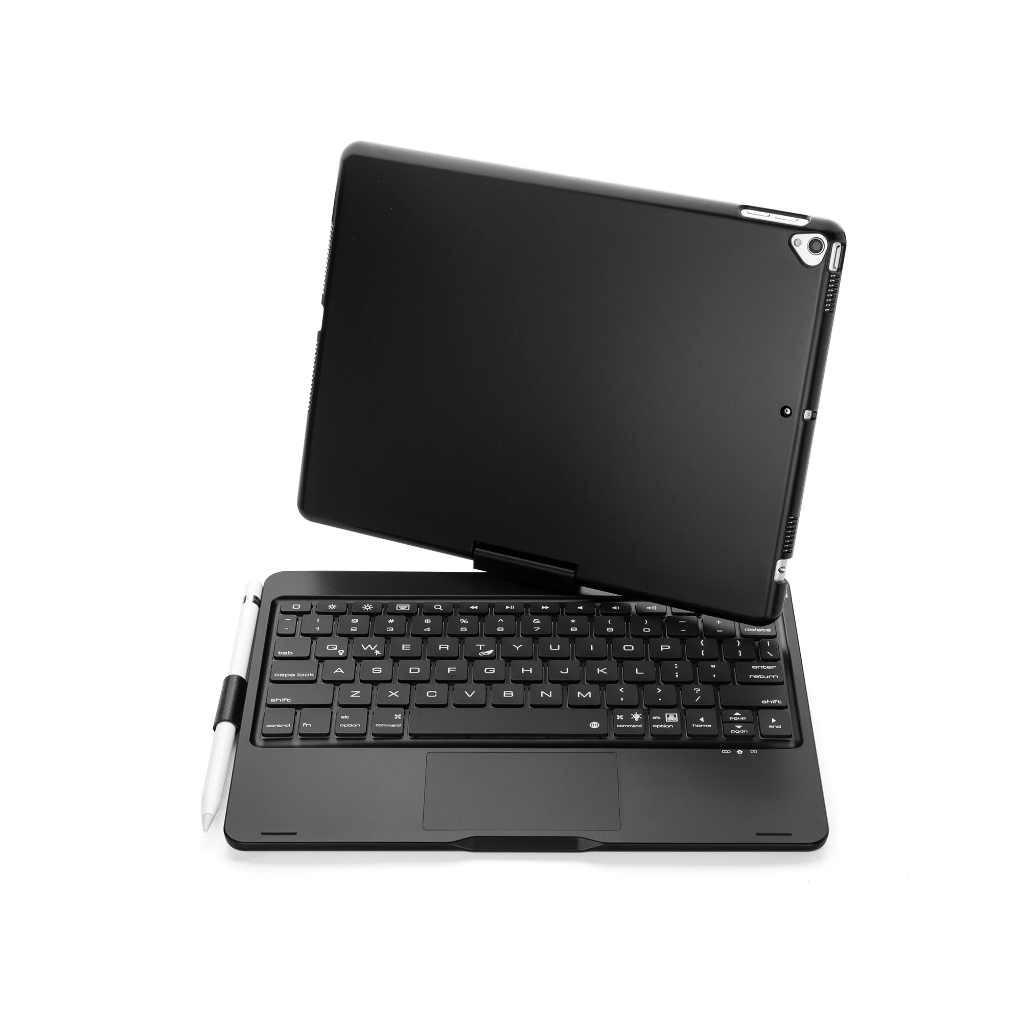 360-degree Rotating Wireless Keyboard Case is Suitable for Ipad 10.2 and pro10.5 with Colorful Backlight and Touch Mouse Functio