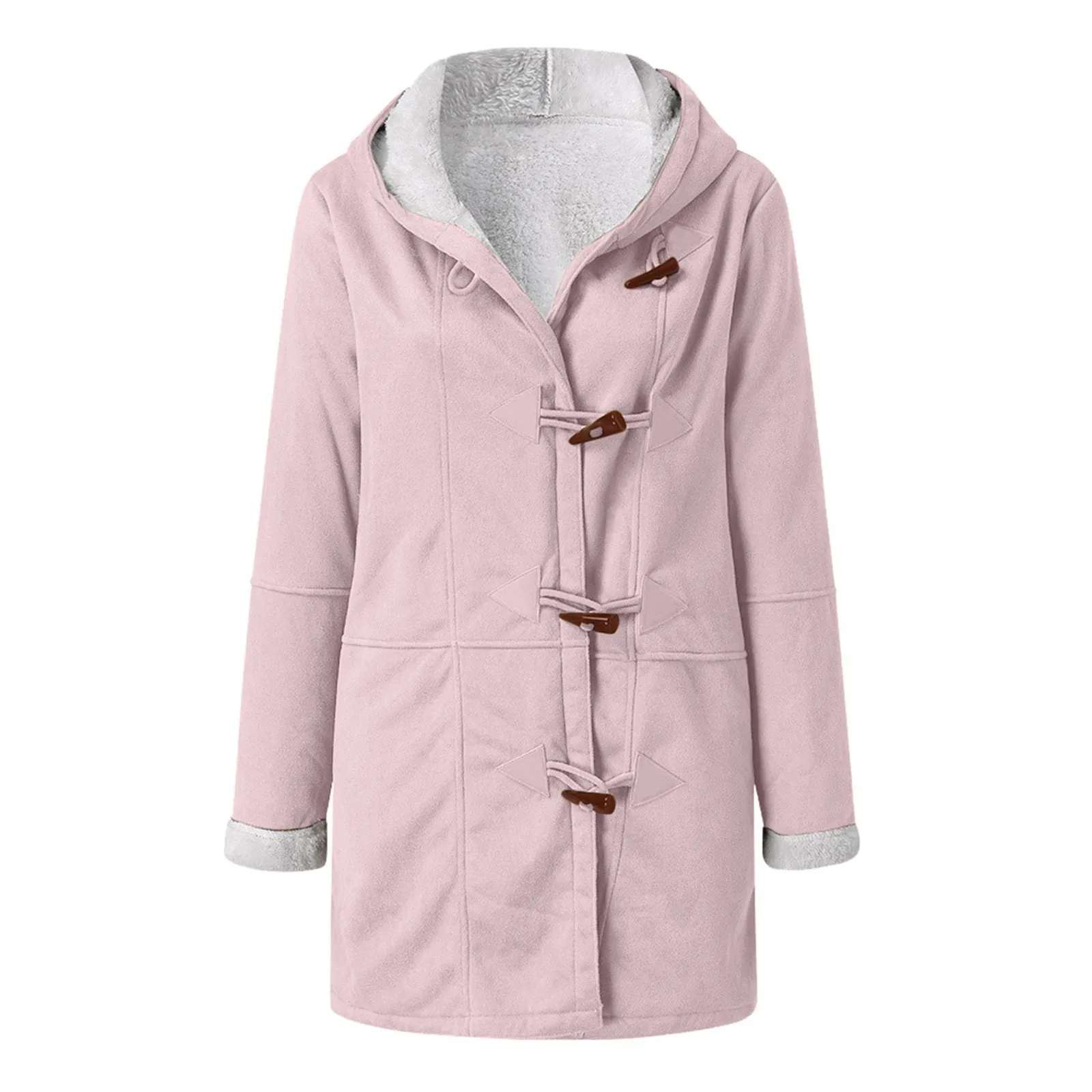 Soft Hooded Fleece Women Jacket Winter Outerwear