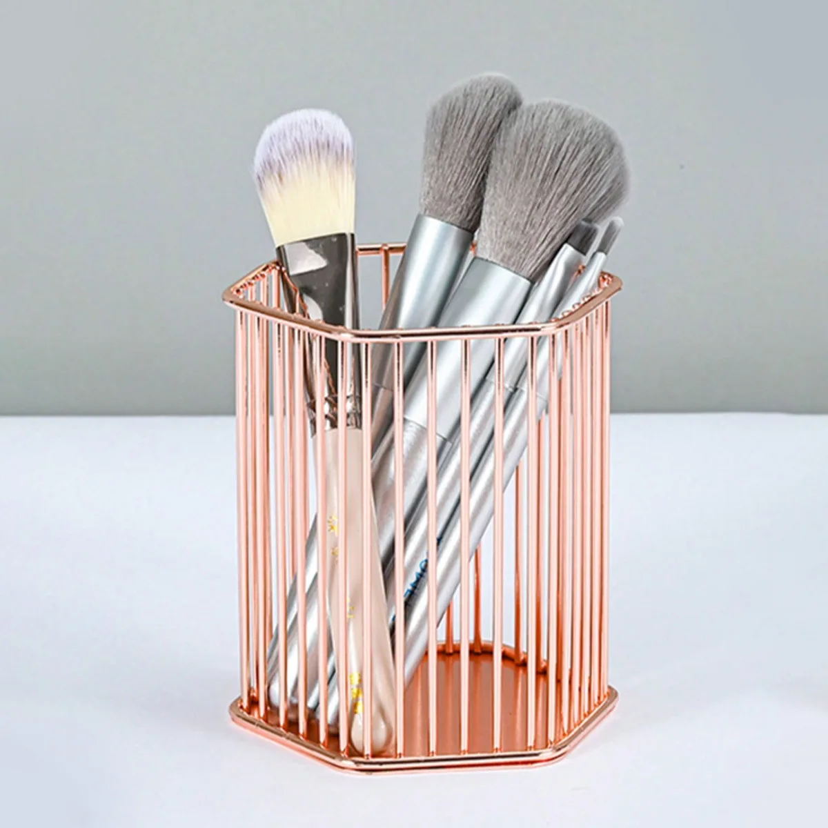 1 금속 철 메이크업 브러쉬 보관함/사무용품 보관 바구니/스테인레스 스틸 다기능 보관함