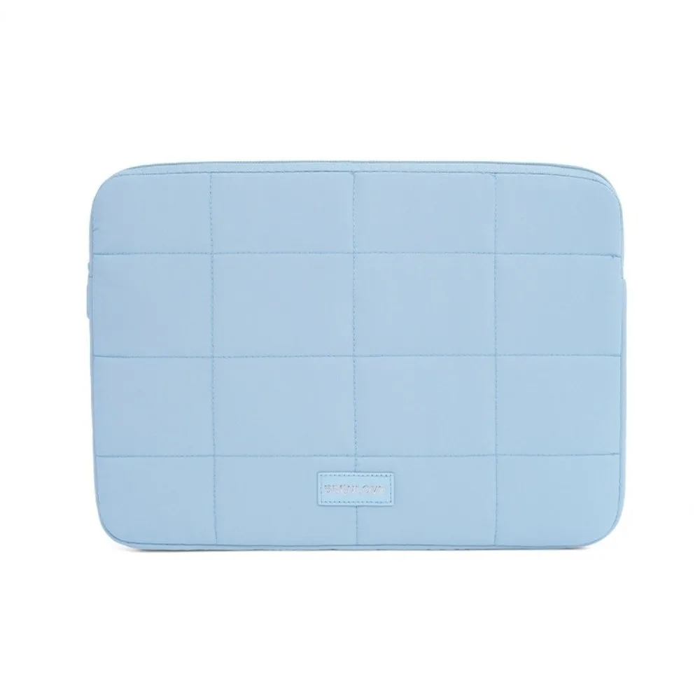 Quilted Shockproof Ultralight Tablet Sleeve - Wear-Resistant Travel Case, Solid Color, Fits 14-15.6 Inch Devices