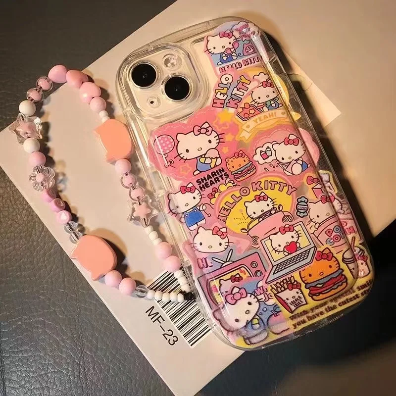 thumbnail image 1 of Funda de Tpu Hello Kitty Bear Heart para Redmi Note 11, 12, 10, 9, 10s, 11s, 9A, 9C, 10C, 12C, 8, POCO X5, F5, X3, M4 Pro, Xiaomi MI 11 Lite, 1 of 4