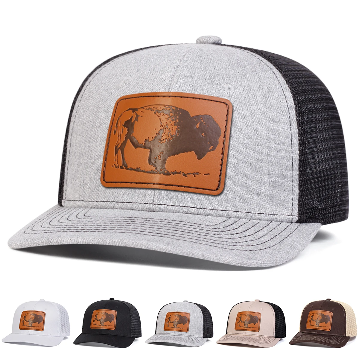 UnisexYakLeatherLabelBaseballNetCapsSpringandSummerOutdoorAdjustableCasualHatsSunscreenHat-AliExpress200000297