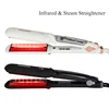 Professional Infrared Steam Hair Straightener Fast Heating Ceramic Wide Plates Vapor Flat Iron Salon Straightening Styling Tools 6