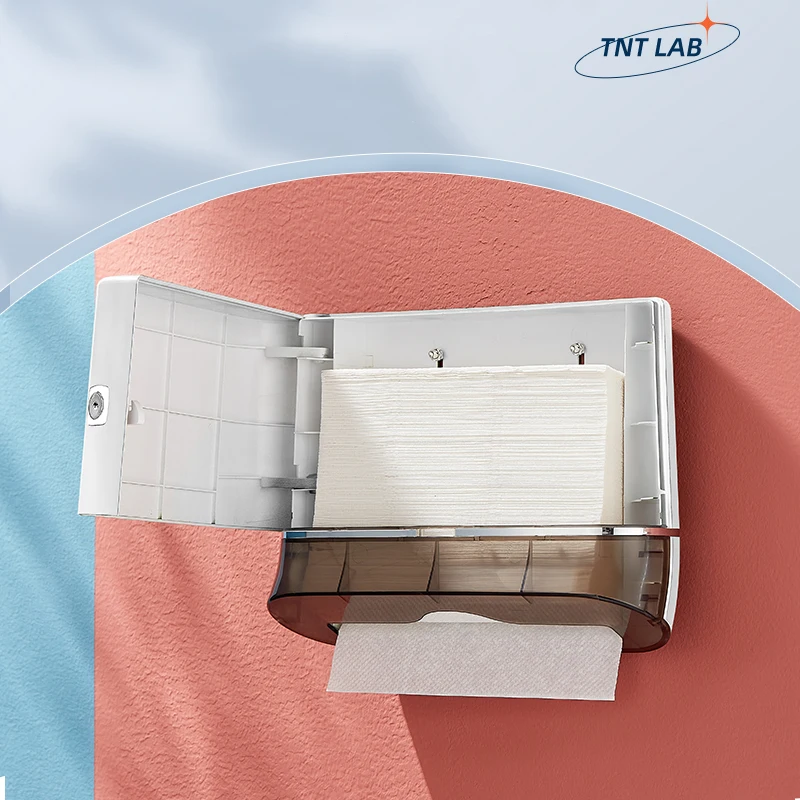 Toilet paper dispenser Paper Towel Holder Tissue Dispenser Wall Mounted Paper Box Punch Free Commercial Toilet Holder for Bathroom