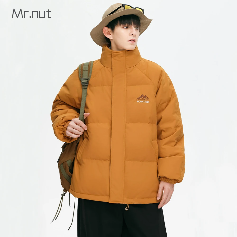 

Puffer Lightweight Padded Jackets Warm Hooded Workwear Luxury Outdoor with Thick White Duck Down Winter Male Coat Hipster Loose