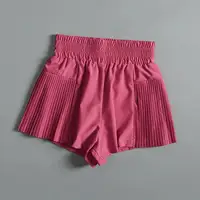 Women's Sports Shorts with Pockets, Quick-drying Shorts High-waisted Faux Two-piece Yoga Pants Running And Fitness Shorts summer - Image 4