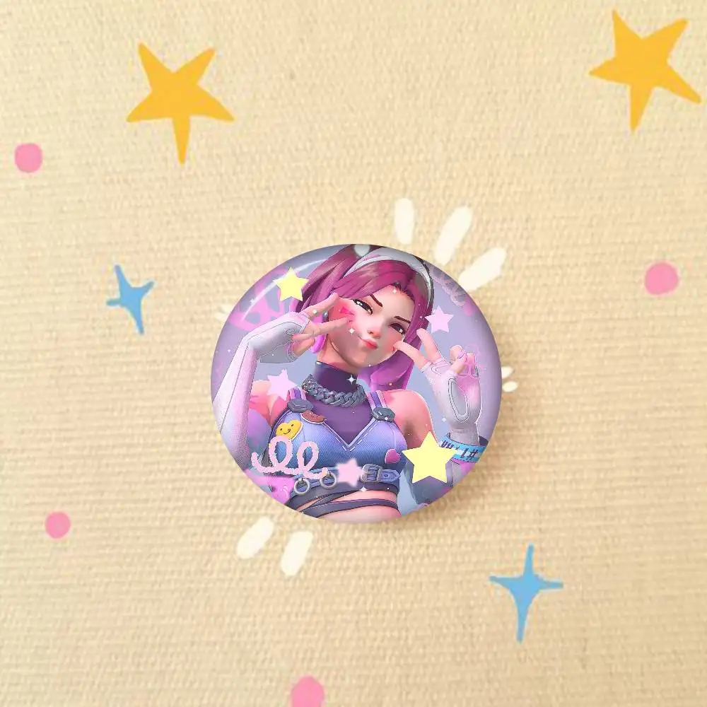 Handmade Overwatch Button Pin Brooch - Cartoon Badge