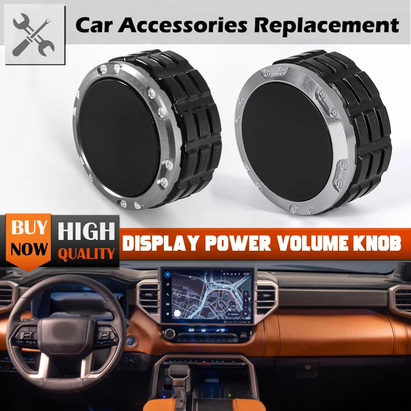 14 Inch Display Power Knob Volume Control Replacement For 2022-2025 Toyota Tundra & Sequoia - OEM 86128-AN010 861280-C050 Compatible