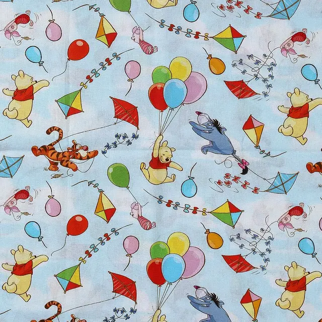 Szélesség 1,1 Méter Disney Winnie A Micimackó Pamutszövet Szöveti Varráshoz Foltvarrás Szövet Kézimunka Diy Patchwork - Image 5