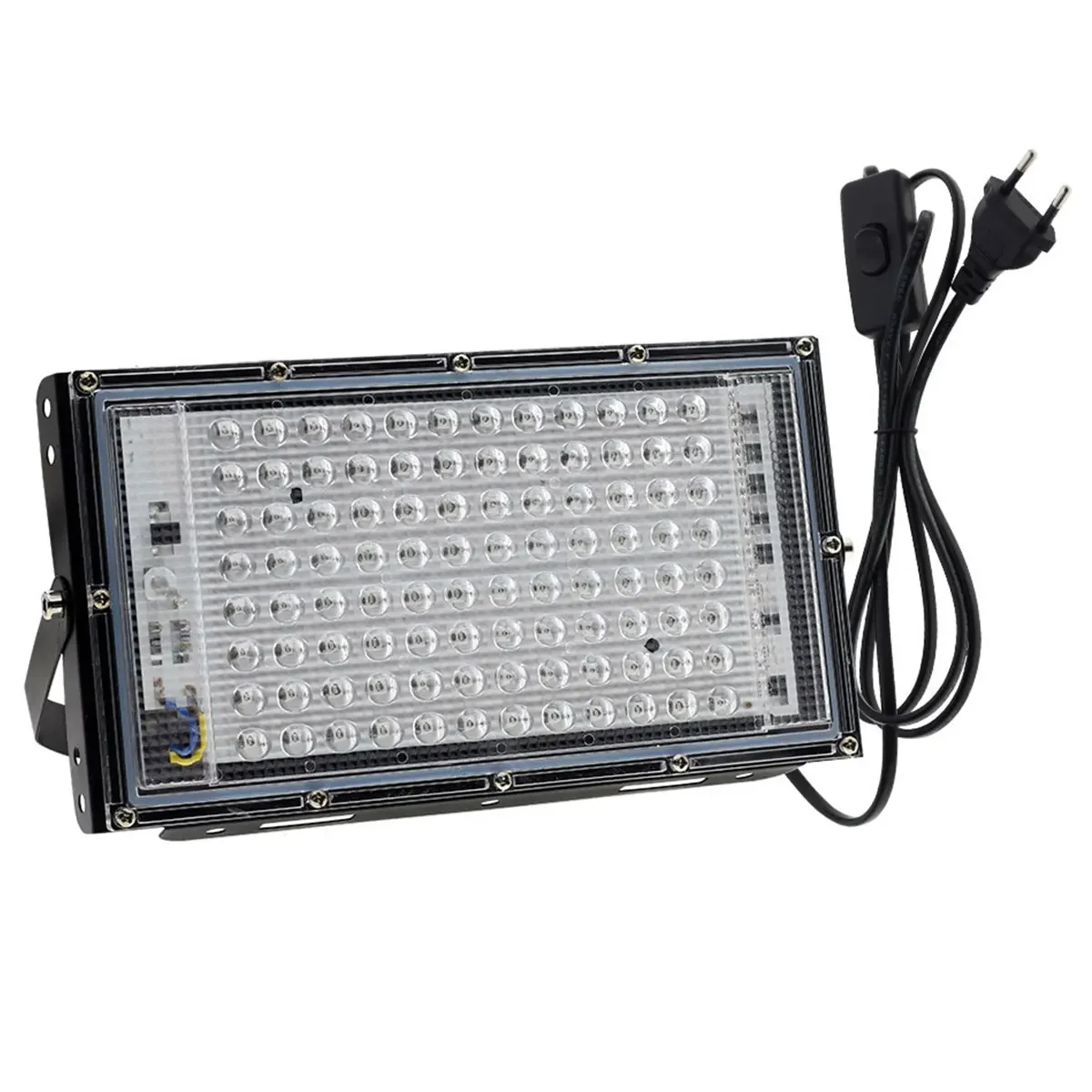 50W 100W LED Flood Light Spotlight UV Fluorescent Stage Lamp EU Plug For Bar Dance NewYear Party Blacklight Indoor Flood Light