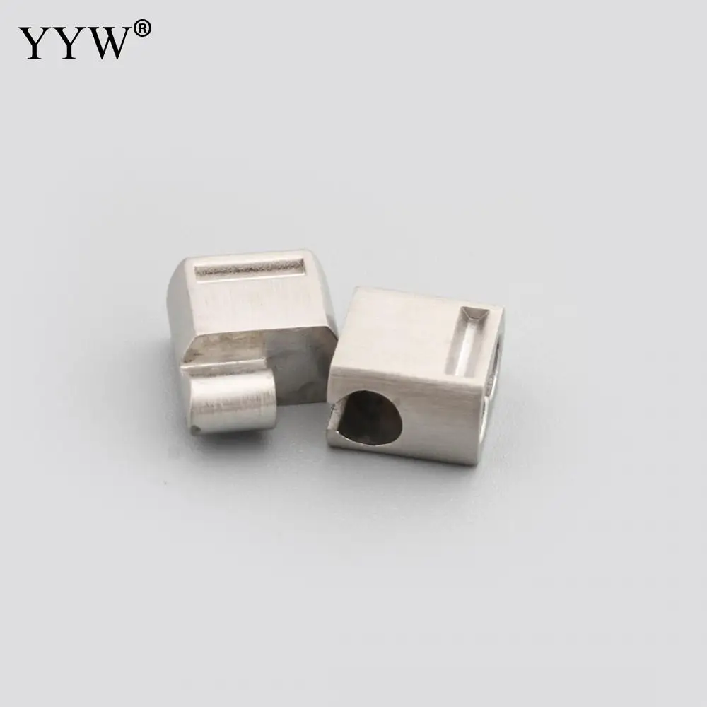 10PCs Stainless Steel Foldover Clasp 18x11x6mm, Hole:Approx 8x2mm Necklace Bracelet Chain Clasp Jewelry Making DIY Connectors