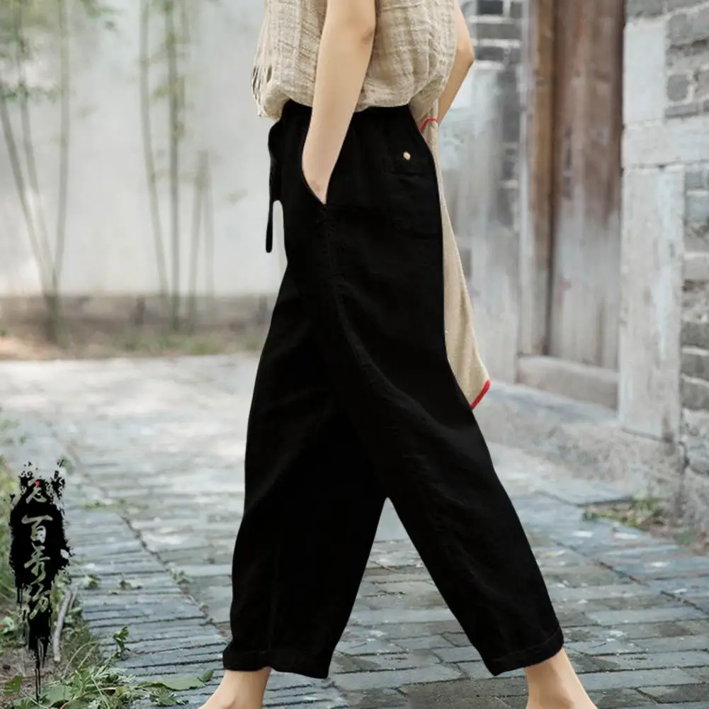 Womens Loose Casual Cotton Wide Leg Pants New Spring and Autumn Fashion  Elegant Ladies Trousers - China Pants and Women Pants price |  Made-in-China.com