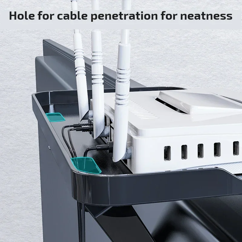 Threadable TV 화면 상단 선반 모니터 주최자 랙 홀더 실용적인 홈 스토리지 컴퓨터 사무실 다기능 주최자