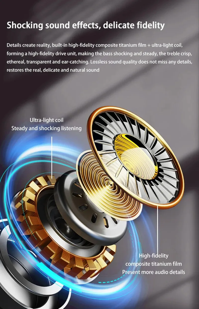2025 Upgrade A98 AI Translation Wireless Bluetooth Earphones 144 Countries Langu