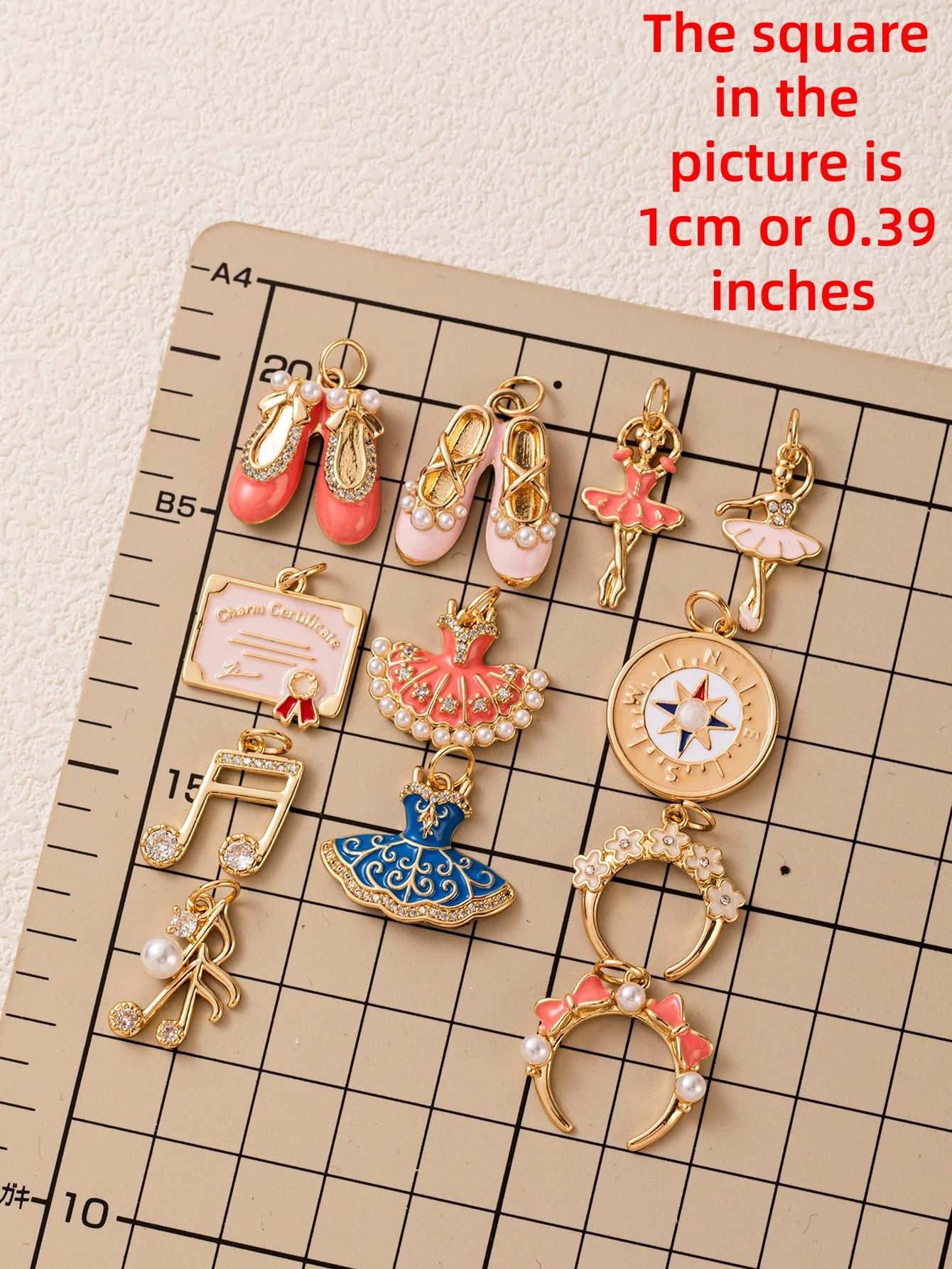 Neue Modische Niedliche Rosa Schleife Ballettschuhe Rock Blume DIY Anhänger Charms Schmuckherstellung