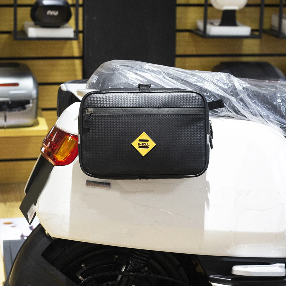 B SOUL Large Capacity Travel Tail Bags For Electric Bicycle Carrier Pannier Rack Bag Motorcycle Carrier Storage Bike Hanging Bag
