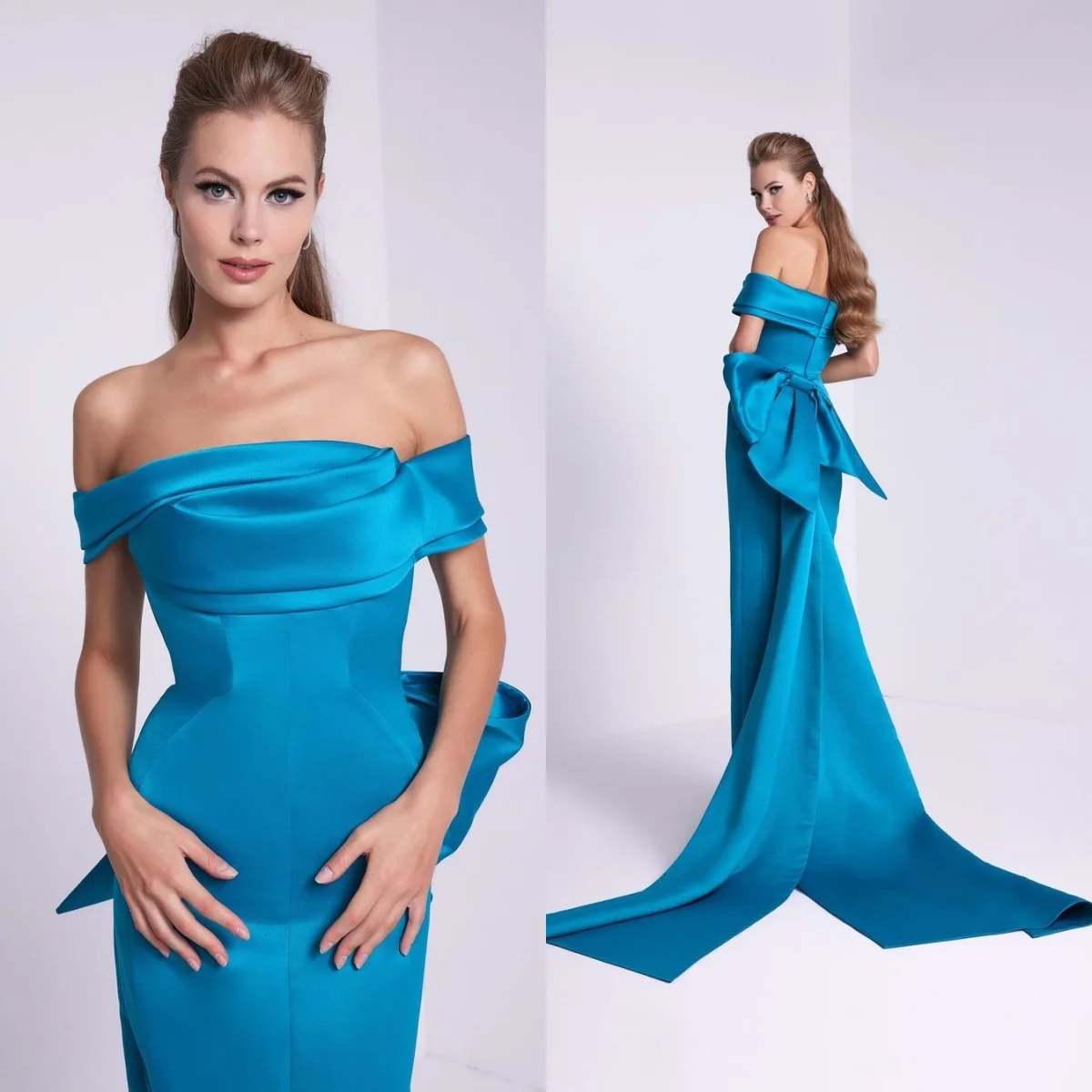 

Vestidos Para Eventos Especiales Sweep Train Light Sky Blue Formal Occasion Dresses Dresses For Special Events Cocktail Dresses