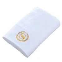 AHSNME White Cotton Personalise Bath Towels Hotel SPA Club Sauna Beauty Salon Custom Embroidery Logo Restaurant Hand Towel 1
