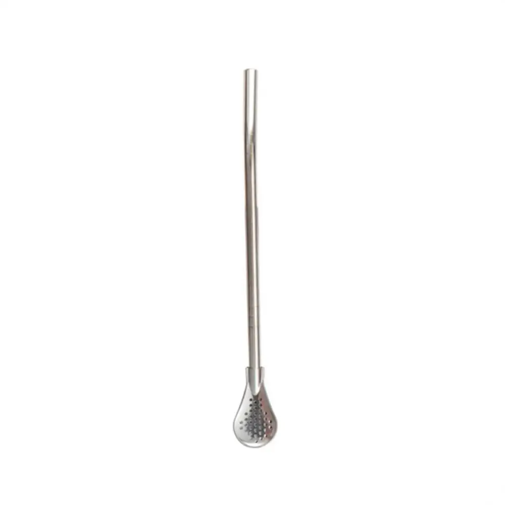 Metal Straws Colorful 304 Stainless Steel Tea Drinking Straws Spoon Yerba Mate Tea Filter Reusable Bombilla Gourd Tools Bar Accessories
