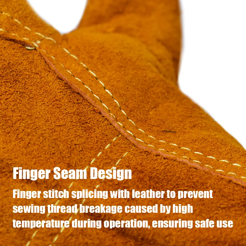 Mechanic Work Mens Gloves Welding Leather Electrician Gloves Professional Cowhide Security Industrial Protection