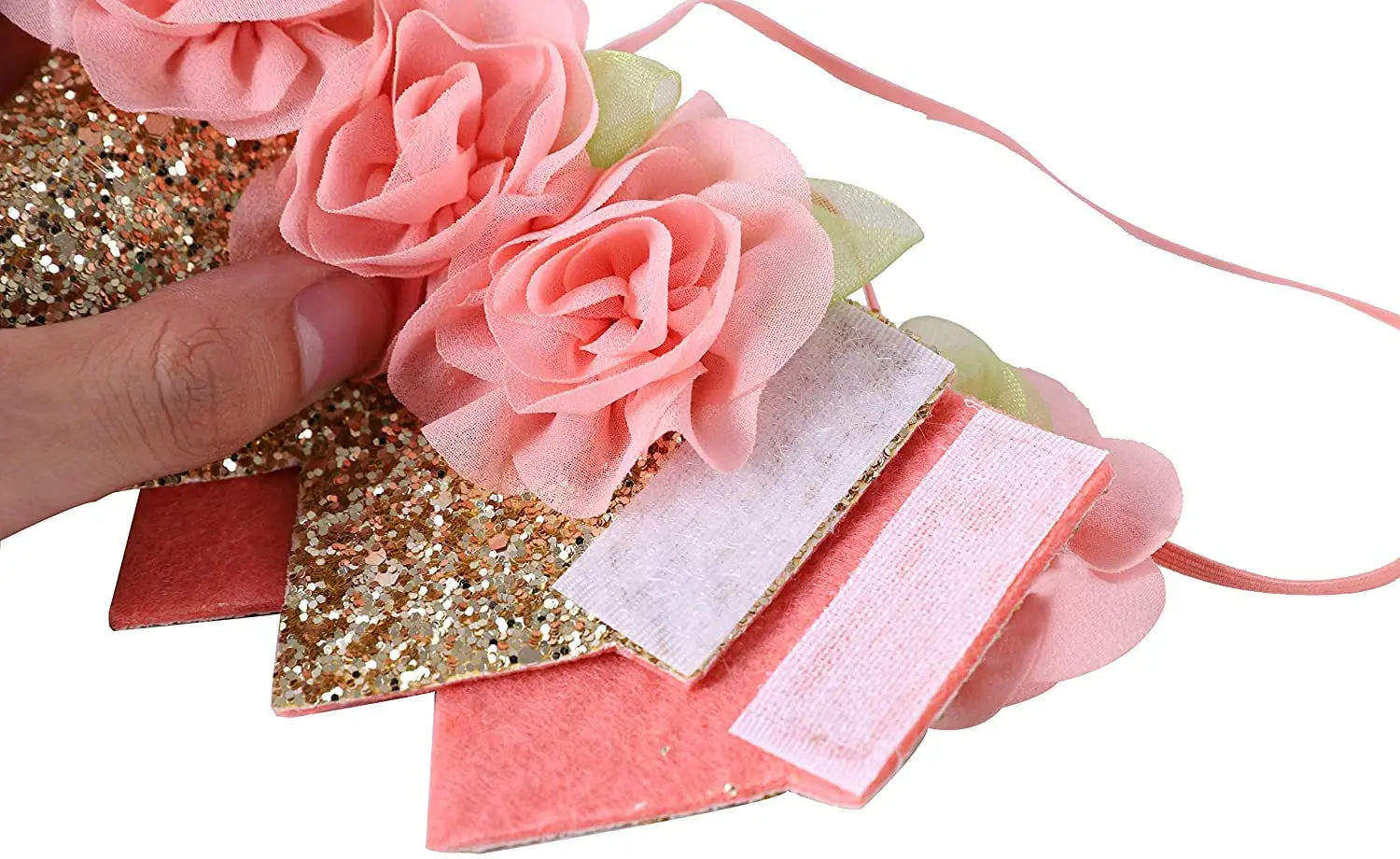 One Year Old Birthday Party Decor Pink Crown Hat Rose Princess Theme Party Decor Happy 1st Girls Favor Birthday Party Supplies