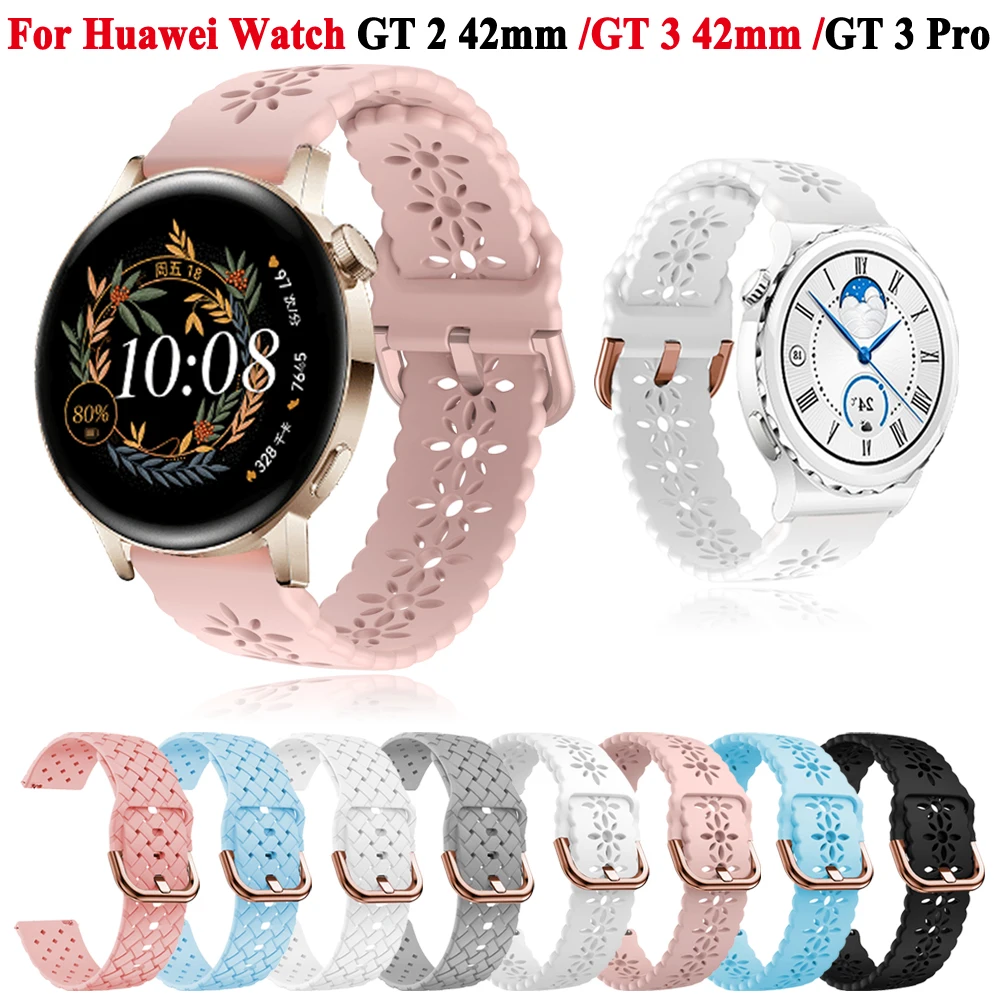 

Сменный ремешок 20 мм для Huawei Watch GT 3 42 мм/GT 3 Pro 43 мм, ремешок для часов Huawei Watch GT 2 / GT2 42 мм, силиконовый браслет