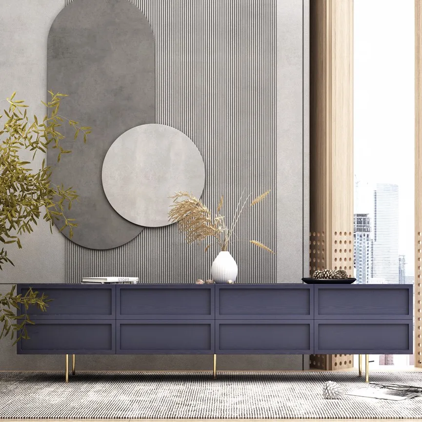 

Italian style TV cabinet Nordic minimalist TV cabinet Living room TV cabinet combination
