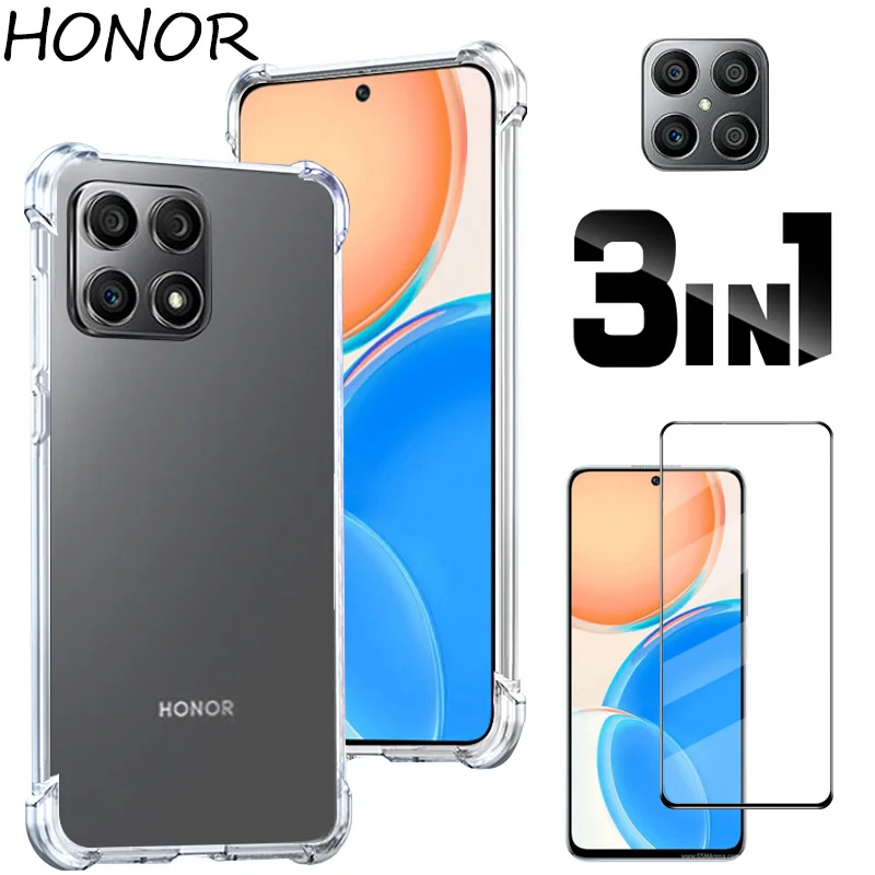 honor x8 чехол для Honor 50 lite 5g силиконовый на хонор прозрачный стекло лайт life 10x 30 s/i honorx8