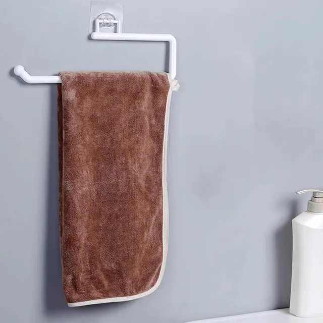 Porte-serviettes en papier de cuisine sans poinçon, porte-rouleau de papier toilette, porte-serviettes mural, accessoires de cuisine et de salle de bains 3