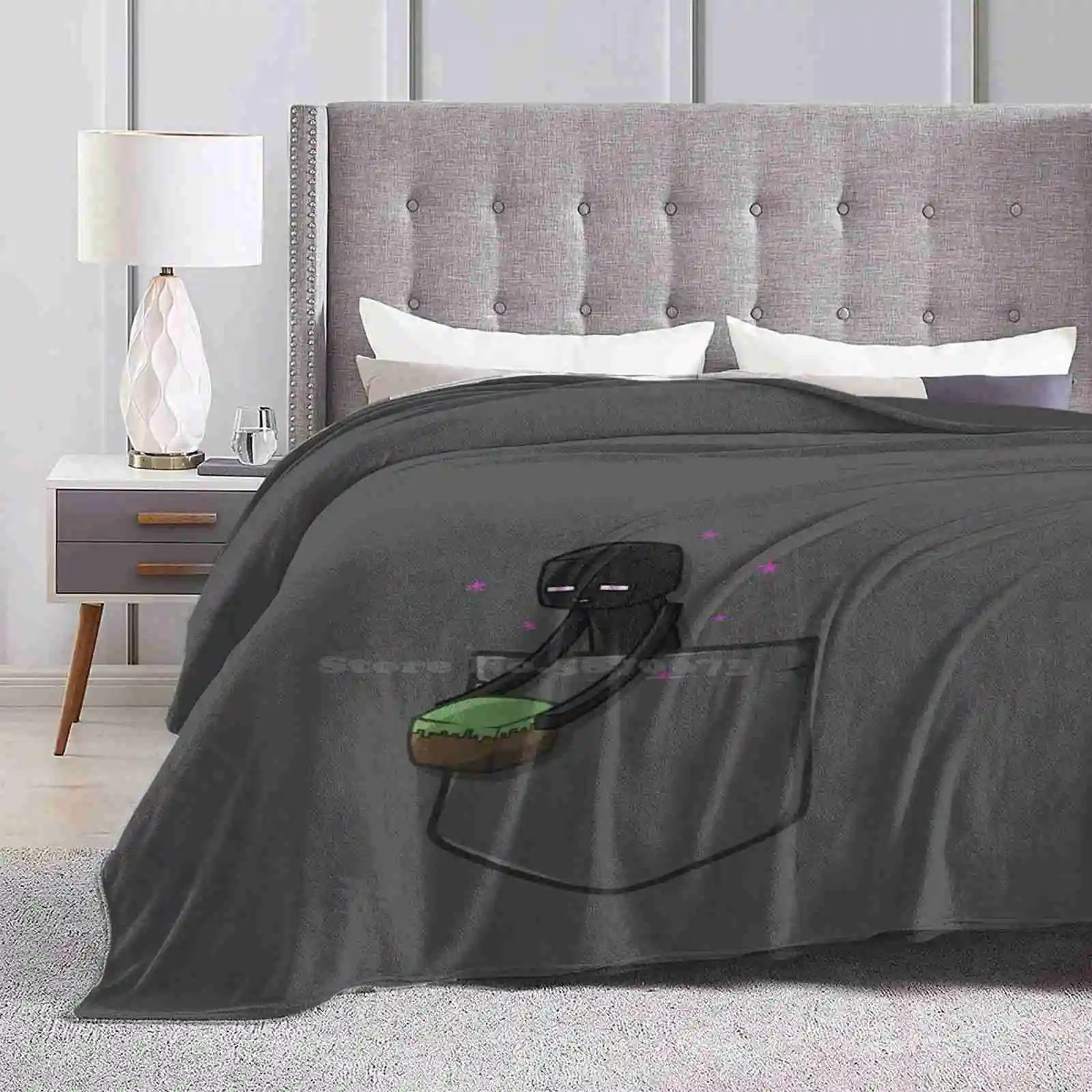 Little Pocket Enderman Coperte Morbide Super Calde Gettare Su Divano/Letto/Viaggio Enderman Pocket Gaming Grass Blocks Steve Cute