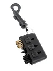 Portable 3-in-1 Golf Club Cleaning Brush Kit (Black)