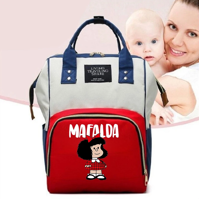 MAFALDA  Mommy Diaper Bags Baby Stroller Hanging Bag Mother Large Capacity Nappy Backpacks with Changing Mat Baby Nursing Bags