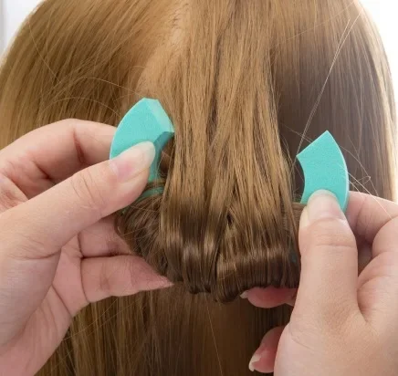 6/12PCS Heatless Hair Curler No Heat Hair Rollers C-Shaped Sponge Curling Rod Soft Curls Sleeping Flexi Rods Styling Tools