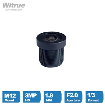 Witrue 어안 CCTV 렌즈, 1.8mm 광각 170 도 HD 3MP M12 마운트, F2.0 1/3 인치, 감시 보안 카메라용