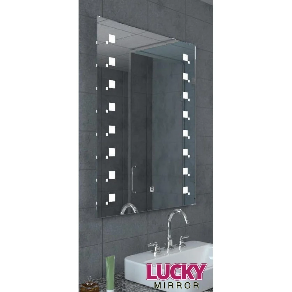 Rectangular Anti Fog Smart LED Bathroom mirror with Bluetooth Magnifier