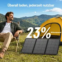 Panneau solaire pliable 30W, chargeur solaire portable monocristallin, étanche IP67, USB-C/USB-A/DC pour camping, randonnée, backpacking, activités de plein air 4